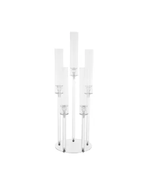 Flat Acrylic Candelabra 5 Arm