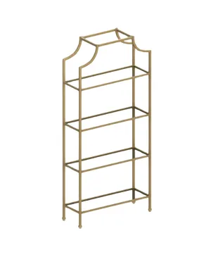 5 Tier Gold Shelf Display