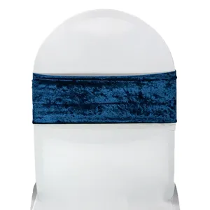 Navy Blue Velvet Chair Band