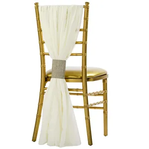 Ivory Chiffon Sash