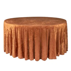 Orange Terracotta Velvet Linen