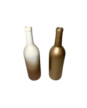 White & Rose Gold Vase Centerpiece