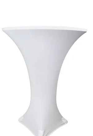 white spandex cocktail tablecloth