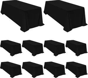 black 8ft tablecloths 
