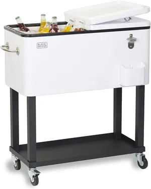 rolling cart on wheels cooler