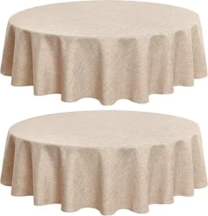 beige 60' roundtablecloths