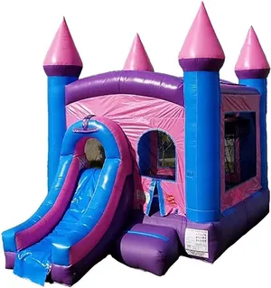Pink Castle Inflatable Bounce House