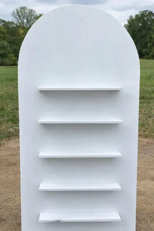 Arched Display - White