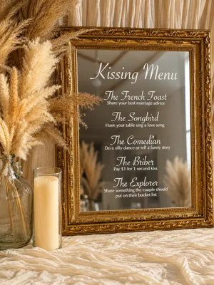 The Kissing Menu