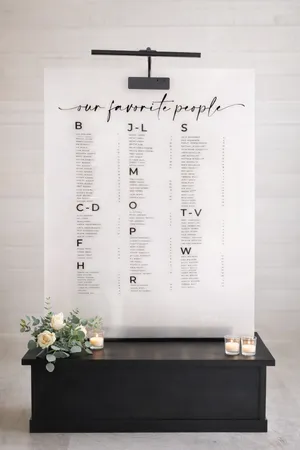Seating Chart: Personalized, XL Lighted