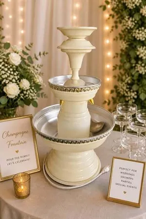 Champagne Fountain: Ivory