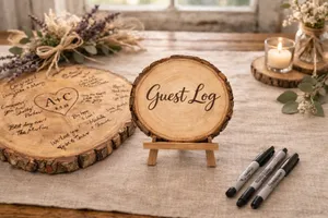 Wooden Guest Log