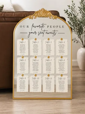 Seating Chart Mirror
