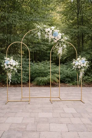 Gold Arches, Set of 3 (6ft, 6.2ft, 7.2ft)