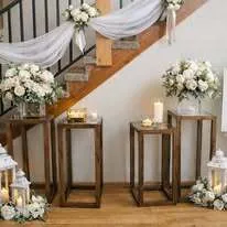 Wooden Large Display Stands (Set of 4)
