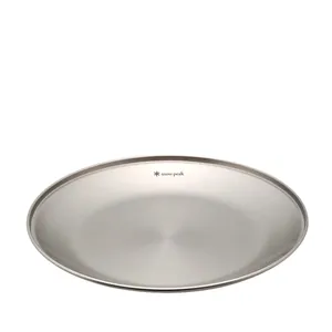 Snow Peak Tableware Plate L - Stainless Steel