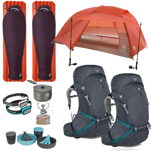 2-Person Backpacking Kit - Women's