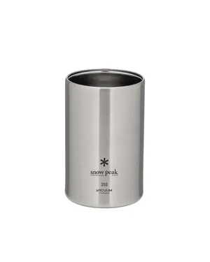 Snow Peak Shimo 350mL 12oz Can Cooler- Vacuum Insulated Stainless Steel
