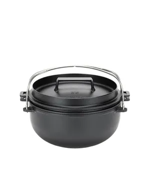 Snow Peak Cast Iron Dutch Oven & Skillet Set - 26cm