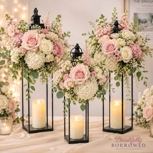 Tiered Black Decorative Lanterns
