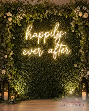Photo Op Wall & Neon Sign