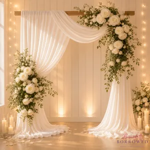 Ivory Chiffon Draping Fabric