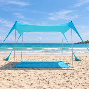 Beach Tent Shelter 10x10ft - 4 Pole