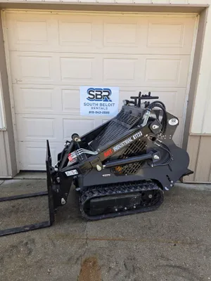 Gasoline Stand On Mini Skid Loader (bucket or pallet forks included)