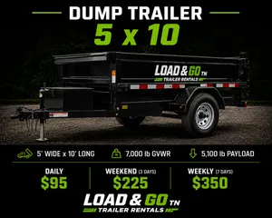 5 x 10 Dump Trailer