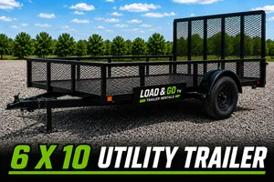6 x 10 High Sided Utility Trailer With Ramp