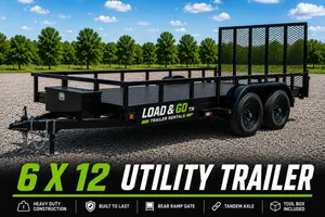 6 x 12 Utility Trailer With Ramp
