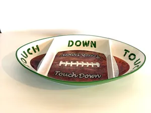 Football 3-Partition Platter