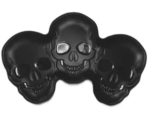 Three Skull Black Melamine Platter