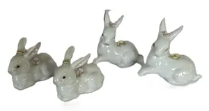 Delicate Rabbit Figurines
