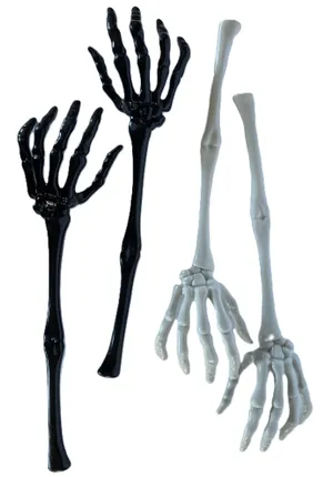 Skeleton Hand Tongs, Set of 2 Pairs