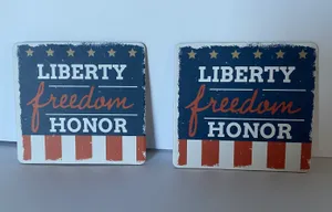 VFW Liberty Freedom Honor Cardboard Coasters