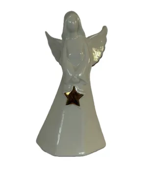 Angel Figurine with Gold Star