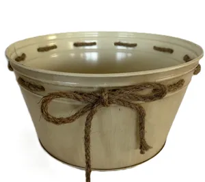 Cream Bucket with Bow