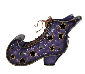 Purple Witch's Boot Tealight Holder