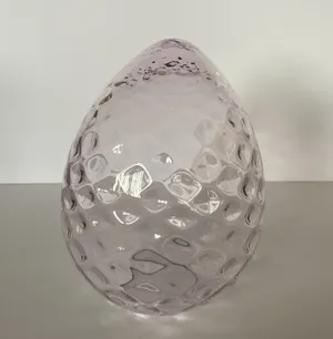 Pink Glass Egg