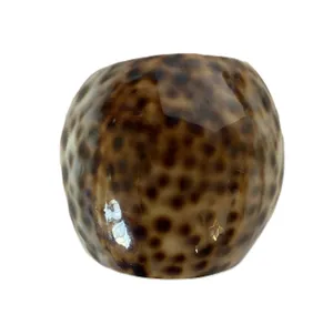 Tiger Cowrie Shell Napkin Rings
