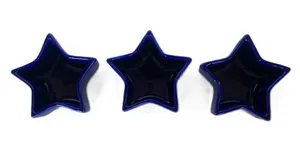 Blue Star-Shaped Ramekins, Set of 3