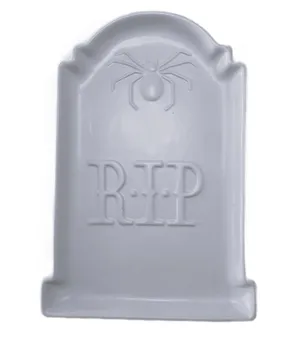 Headstone Spider RIP Ceramic Platter