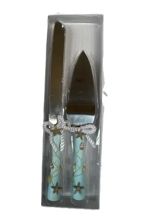 Coastal Mist Knife and Service Set