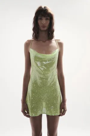 Ibiza Chartreuse Sequin Mini