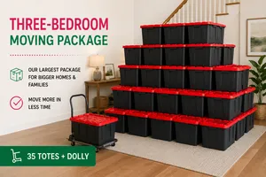Three Bedroom Tote Moving Package