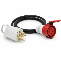  Adaptateur Tétraphasé 32A Plexo Mâle / 32A P17 Femelle 0,5m