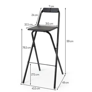 Tabouret de bar noir 