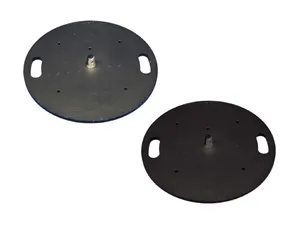 ASD | Embase Ronde 50cm - 23kg Mono tube (noir) EML50