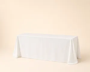 White Rectangle Tablecloth